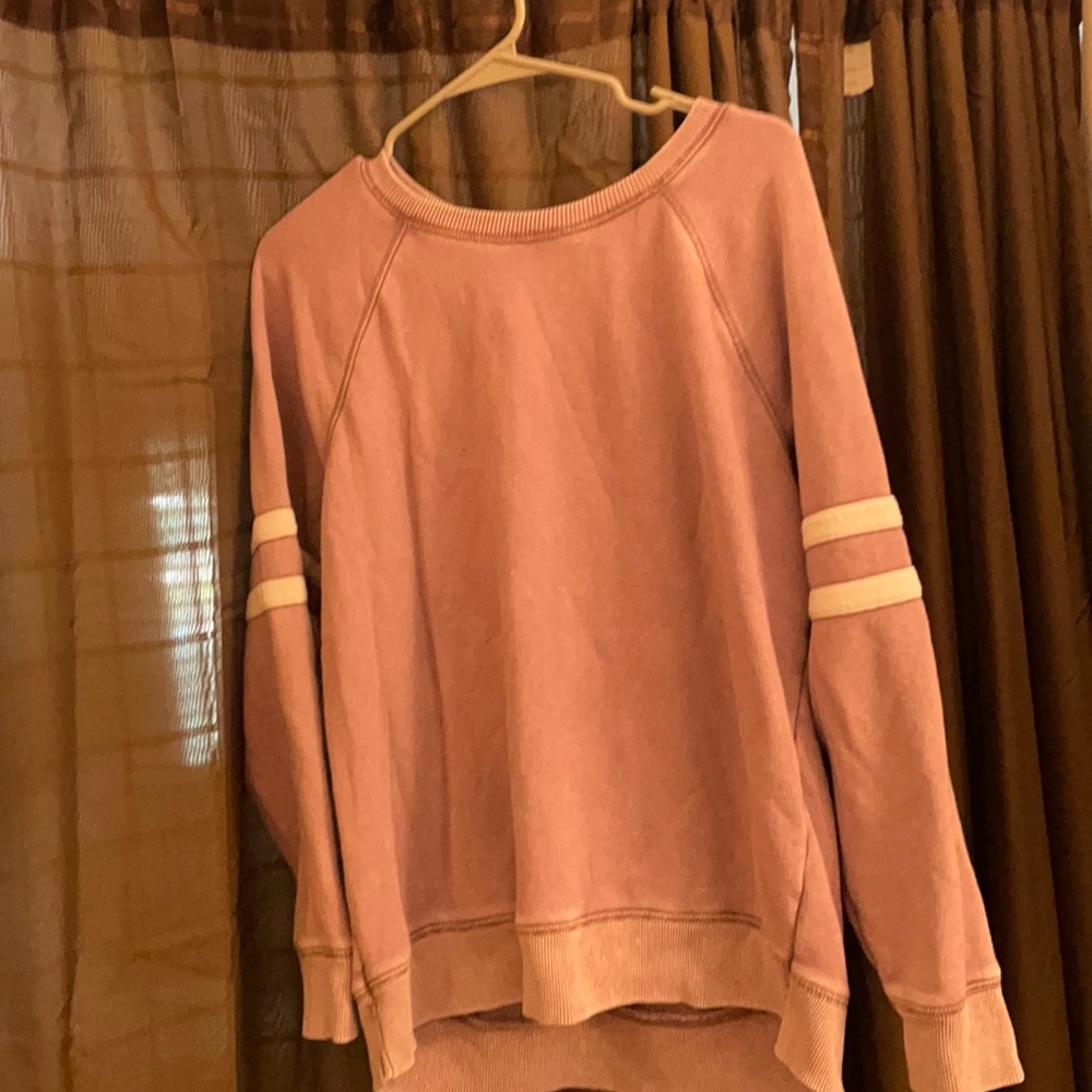 Jersey crew neck sweatshirt